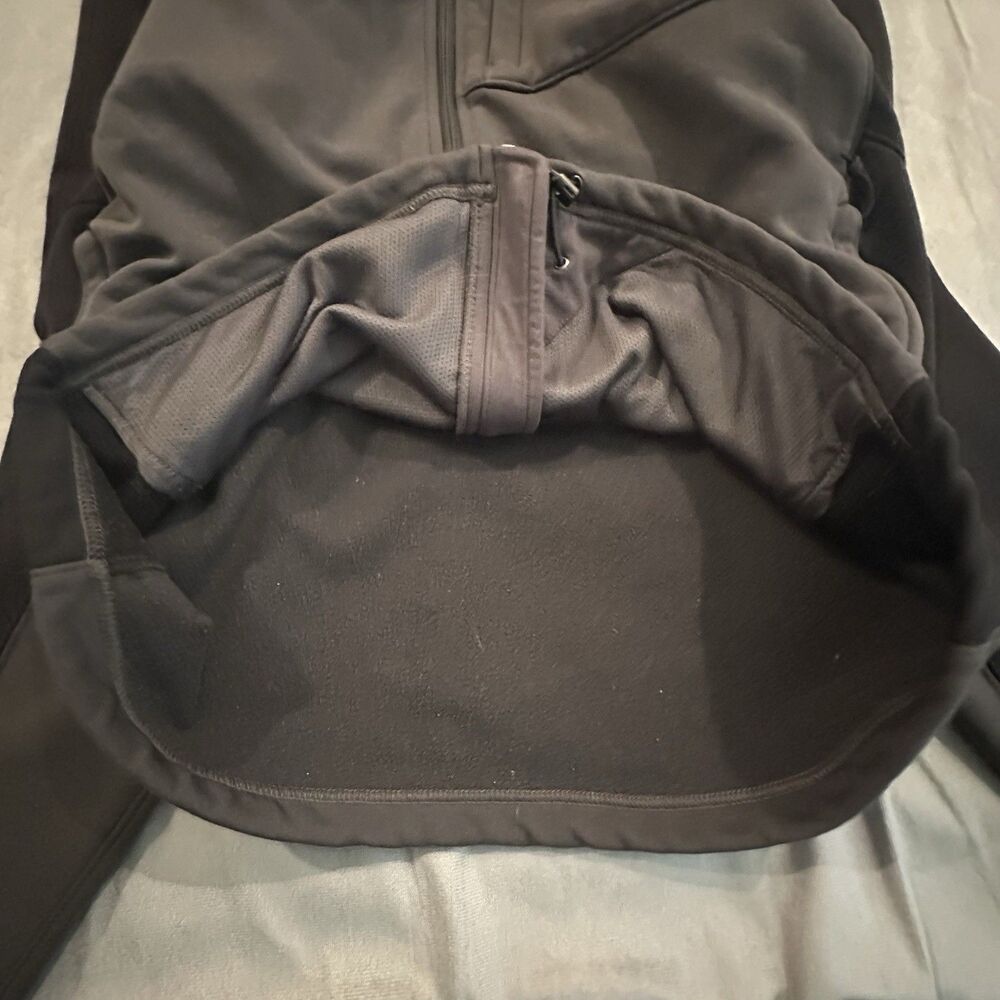 The North Face Apex Bionic Jacket Mens Large Black Gray Soft Shell Full Zip Hike - Picture 6 of 8